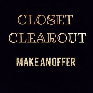 Clearance sale cleaning out my closet